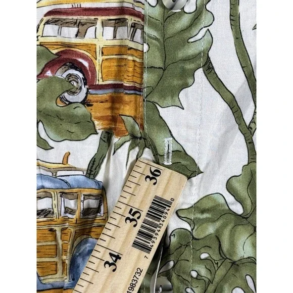 Cottonseed‎ Men's Button Up Short Sleeve Vintage Shirt Size XL Made In USA - Picture 7 of 13